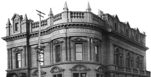 Image of historical Dominion Bank building