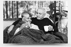 Image of couple having coffee