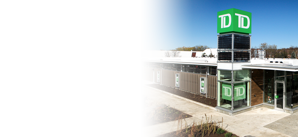 photo of a TD branch with Solar Panels