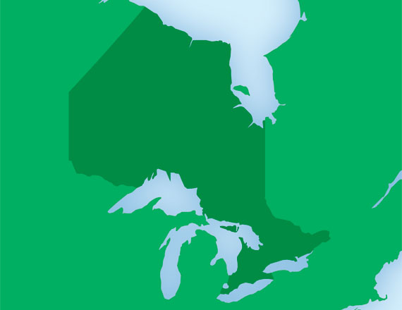 map of Ontario