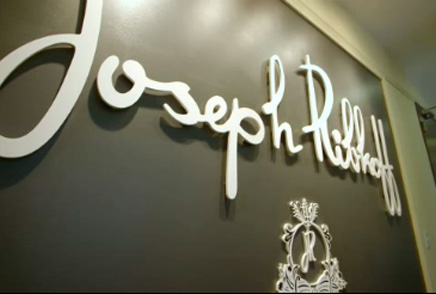 photo of Joseph Ribkoff logo on wall