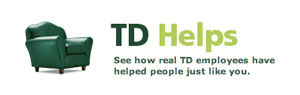 Image of TD Helps logo and green chair