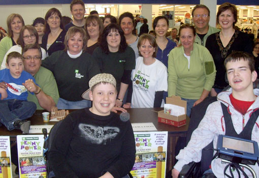Group photo of employee volunteers